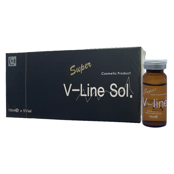 SUPER V LINE SOL fat-dissolving solution for V-shaped facial contouring.