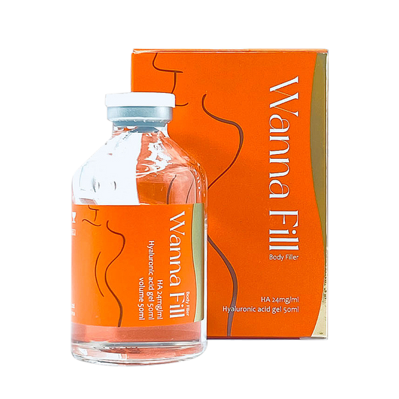 WANNA FILL S medium-density hyaluronic acid filler for wrinkle reduction and facial contouring.