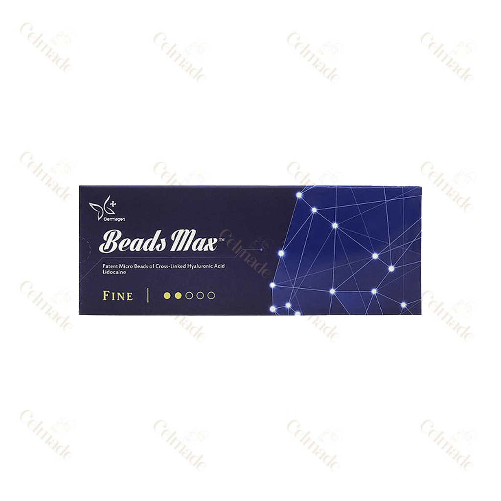 Beads Max Fine hyaluronic acid filler for subtle volume and fine line reduction.