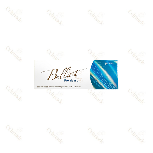 Bellast Premium L hyaluronic acid filler with Lidocaine, ideal for subtle volume and fine line reduction.
