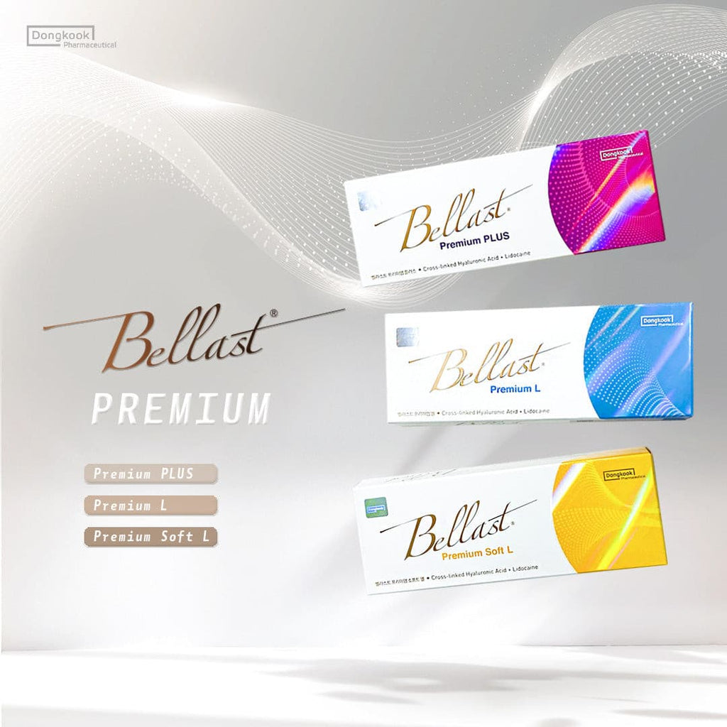 Bellast Premium Plus hyaluronic acid filler with Lidocaine, ideal for deep volume and facial contouring.