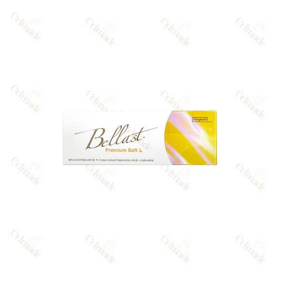 Bellast Premium Soft L hyaluronic acid filler with Lidocaine, ideal for subtle volume and fine line reduction.