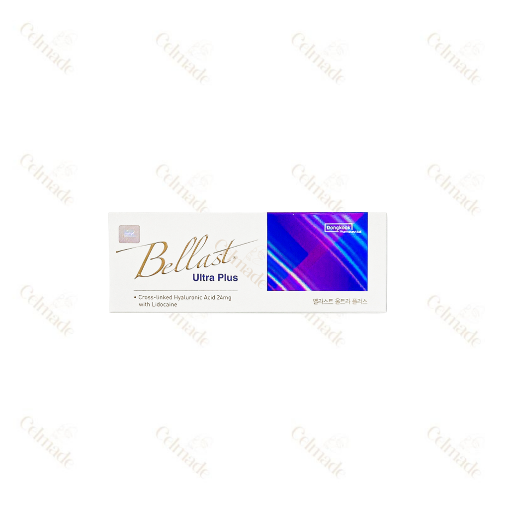 Bellast Ultra Plus hyaluronic acid filler with Lidocaine, ideal for deep contouring and maximum volume.