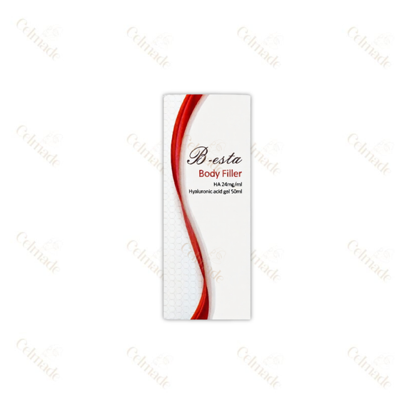 B-esta HA Body Filler 50cc, high-volume hyaluronic acid filler for body contouring and volume enhancement.