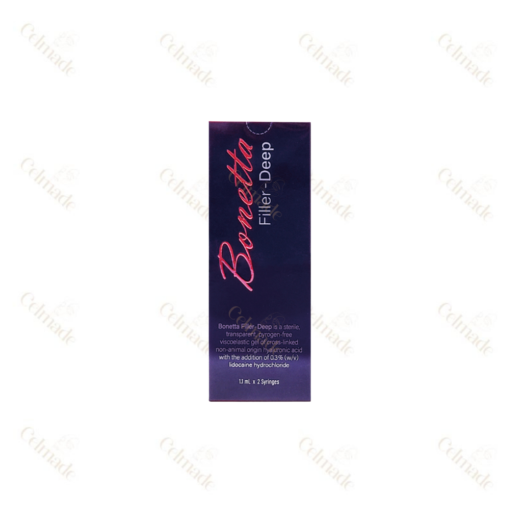 Bonetta DEEP hyaluronic acid filler for deep volume and facial contouring.