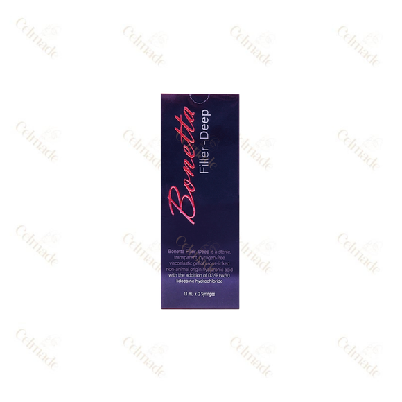 Bonetta DEEP hyaluronic acid filler for deep volume and facial contouring.