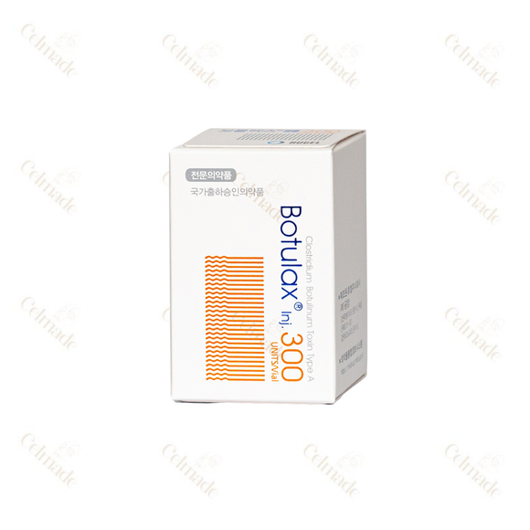 BOTULAX 300 Units botulinum toxin type A for wrinkle reduction and muscle relaxation, effective for forehead wrinkles, crow's feet, and lip contouring.