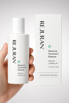 Rejuran Derma Healer Moisture Treatment Essence 70ml - Rejuran Derma Healer Essence delivers deep, non-greasy hydration using micro oil droplets and PDRx to soothe, repair, and strengthen sensitive or dry skin.