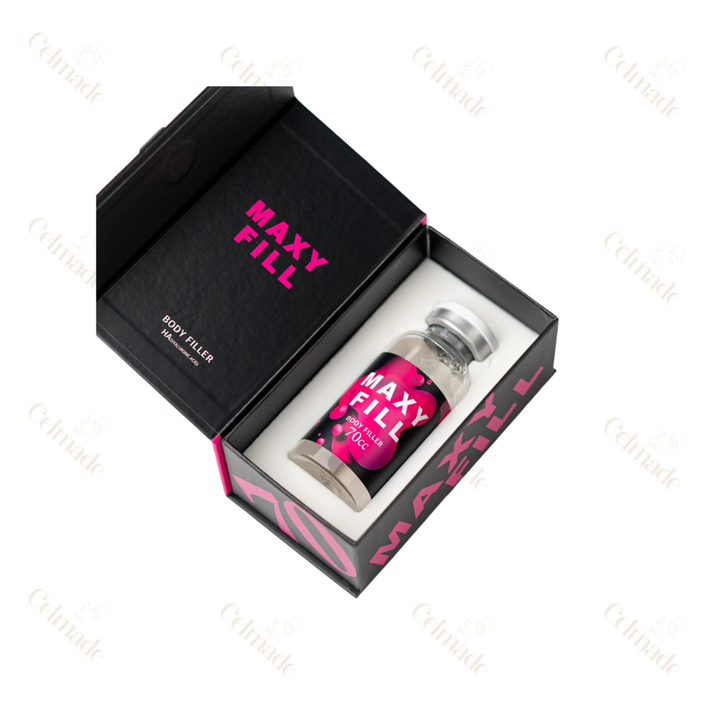 MAXYFILL HA Spachtelmasse 70CC - MAXYFILL HA Body Filler 70CC is a cutting-edge injectable filler designed for non-surgical body contour enhancement and wrinkle smoothing. Featuring cross-linked hyaluronic acid developed through exclusive HENM technology, it provides a superior volume of active substance for longer-lasting results. Maxy Fill 60 cc excels in refining body aesthetics, smoothing wrinkles, and supporting soft tissue healing after procedures like liposuction, ensuring prolonged effectiveness and enhanced recovery. 