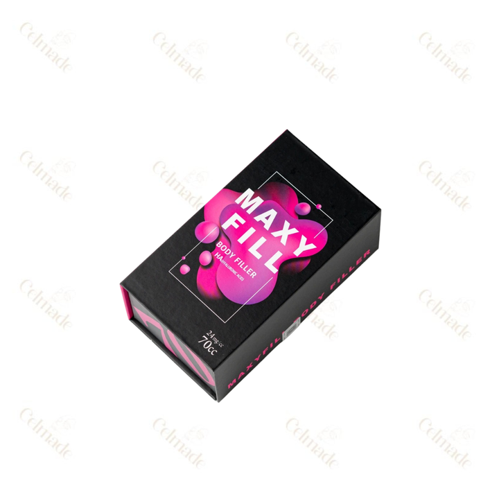 MAXYFILL HA Spachtelmasse 70CC - MAXYFILL HA Body Filler 70CC is a cutting-edge injectable filler designed for non-surgical body contour enhancement and wrinkle smoothing. Featuring cross-linked hyaluronic acid developed through exclusive HENM technology, it provides a superior volume of active substance for longer-lasting results. Maxy Fill 60 cc excels in refining body aesthetics, smoothing wrinkles, and supporting soft tissue healing after procedures like liposuction, ensuring prolonged effectiveness and enhanced recovery. 