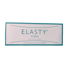 Elasty DEEP Plus hyaluronic acid filler for deep wrinkle reduction and facial contouring.