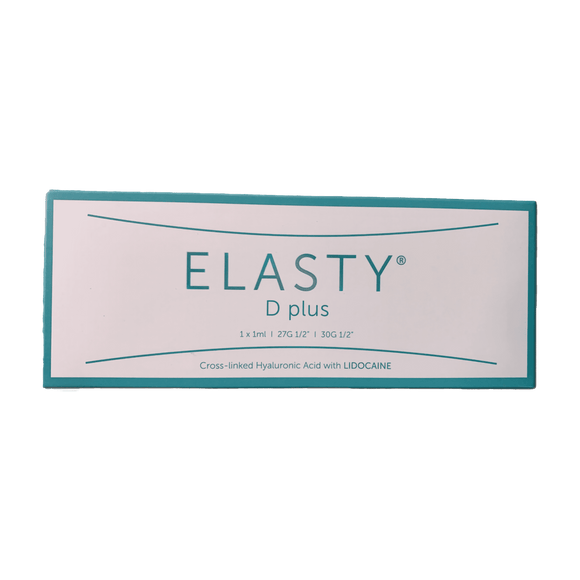 Elasty DEEP Plus hyaluronic acid filler for deep wrinkle reduction and facial contouring.