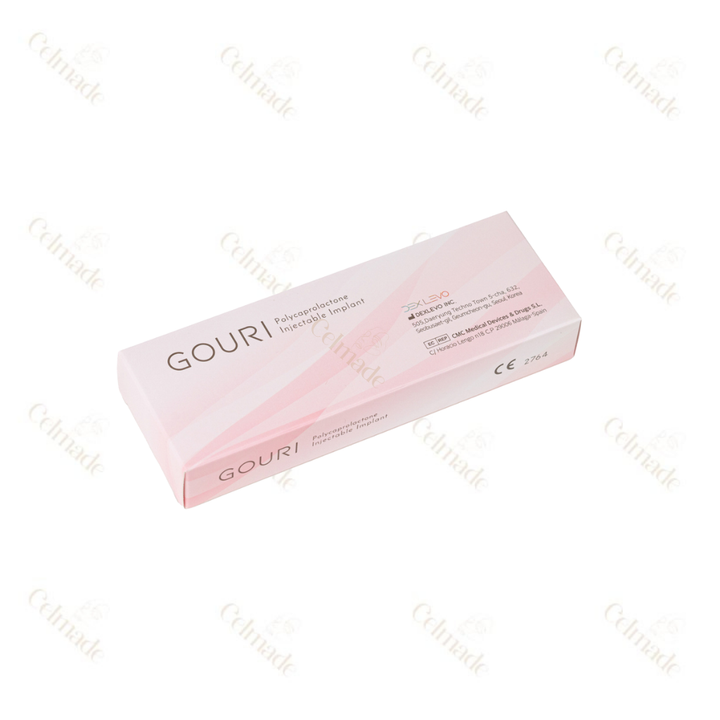 GOURI Polycaprolactone (PCL) collagen-stimulating skin rejuvenation treatment for firmness and hydration.