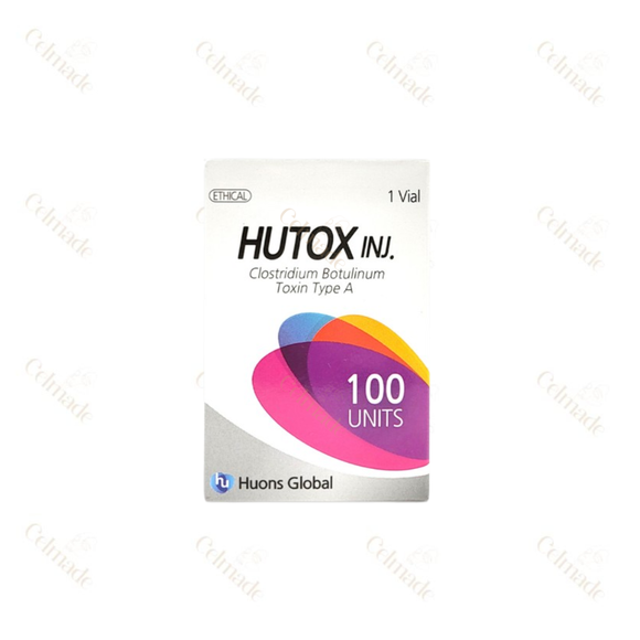 Hutox 100 botulinum toxin type A for wrinkle reduction and facial rejuvenation.