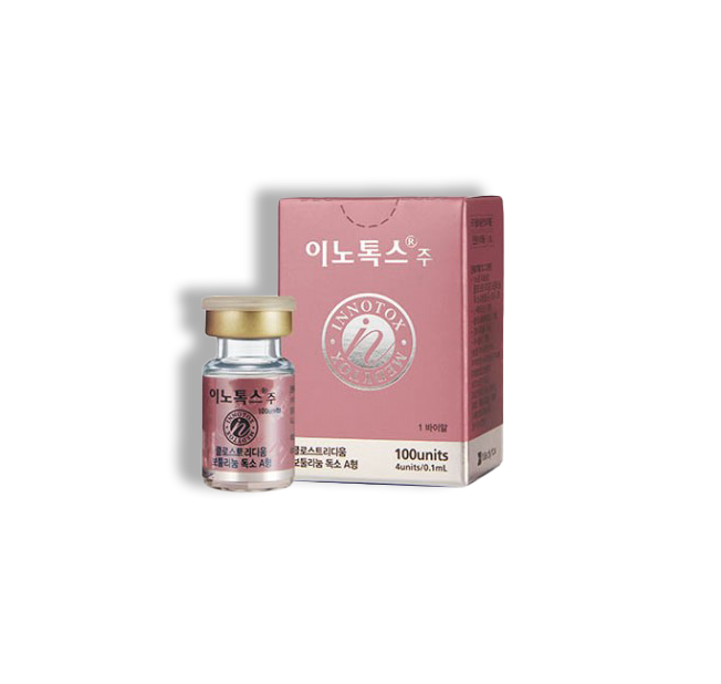 Innotox 100 liquid botulinum toxin type A for wrinkle reduction and facial rejuvenation.