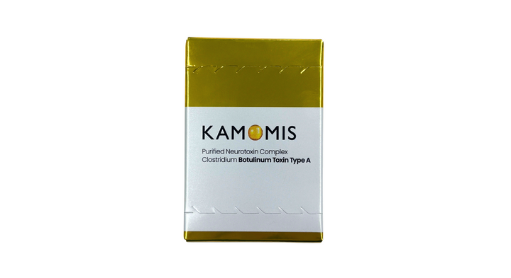 KAMOMIS Botulinum Toxin – 100 Units for wrinkle reduction and masseter slimming.