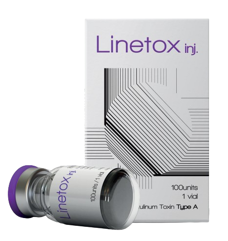 LINETOX 100 botulinum toxin type A for wrinkle reduction and facial rejuvenation.