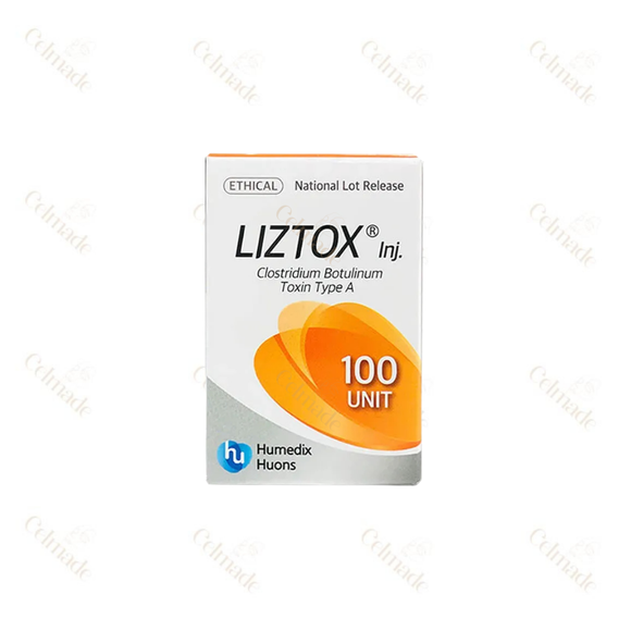 LIZTOX 100 botulinum toxin type A for wrinkle reduction and facial rejuvenation.