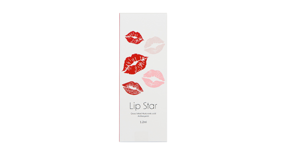 Lipstar Lip Filler – 1ml HA injection for soft, voluminous lips and shape correction.