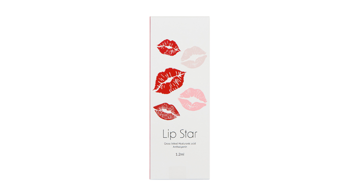 Lipstar Lip Filler – 1ml HA injection for soft, voluminous lips and shape correction.