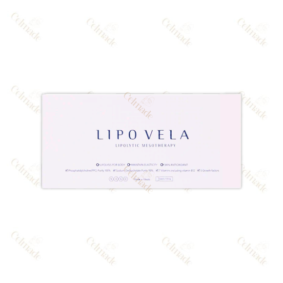 Lipovela Fat Dissolving Injection – 10ml vials for non-surgical slimming and contouring.