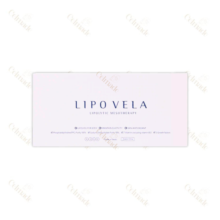 Lipovela Fat Dissolving Injection – 10ml vials for non-surgical slimming and contouring.