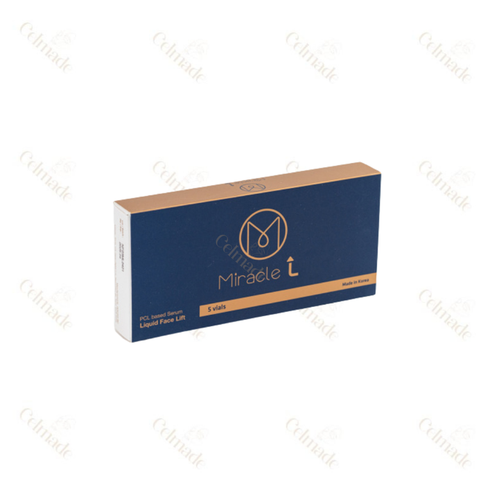 Miracle L Poly-L-Lactic Acid-based skin rejuvenation treatment for lifting and collagen stimulation.