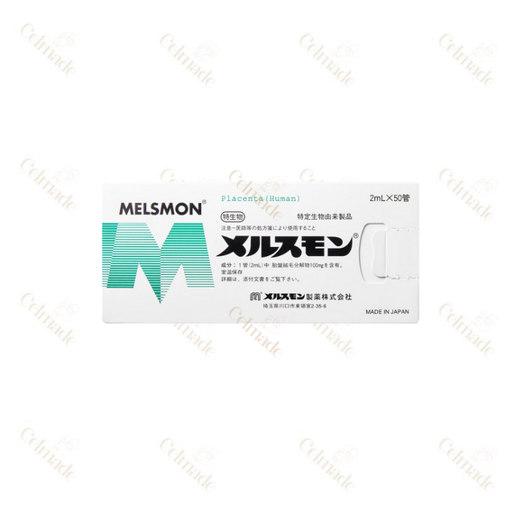 MELSMON placenta extract for skin rejuvenation, anti-aging, and wellness support.