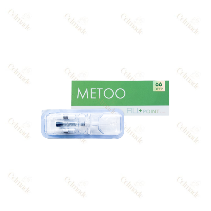 Metoo Deep medium-density hyaluronic acid filler for wrinkle reduction and facial contouring.