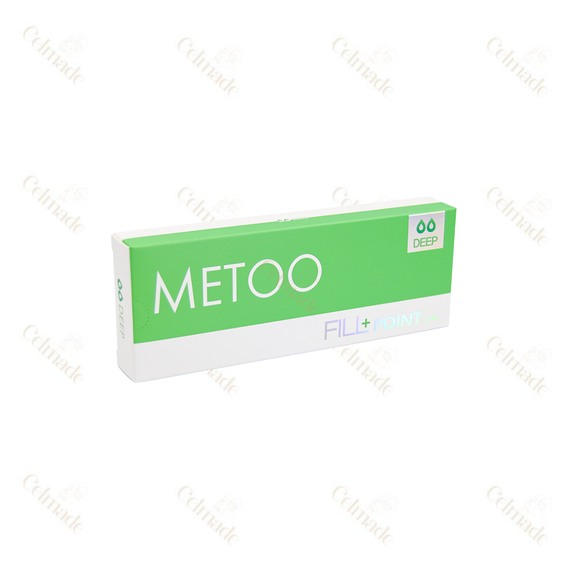 Metoo Deep medium-density hyaluronic acid filler for wrinkle reduction and facial contouring.