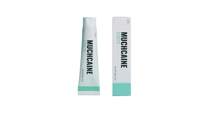 Muchcaine 5% Cream – 100g numbing cream with Lidocaine and Prilocaine for skin procedures.