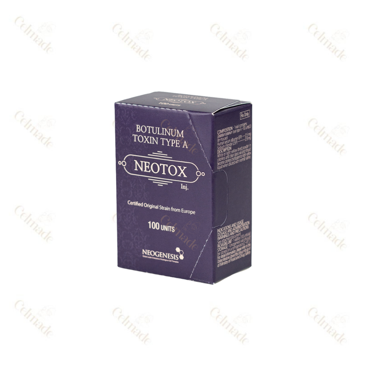 NEOTOX 100 botulinum toxin type A for wrinkle reduction and facial rejuvenation.