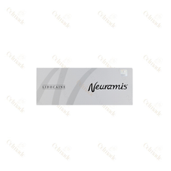 NEURAMIS LIDOCAINE medium-density hyaluronic acid filler for fine line reduction and volume with added comfort.