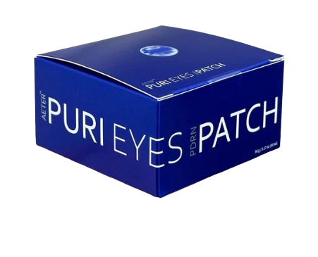 Puri Eyes PDRN Patch for under-eye hydration and brightening, ideal for reducing dark circles and puffiness.