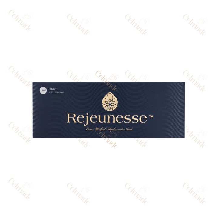 REJEUNESSE SHAPE high-density hyaluronic acid filler for deep contouring and volume restoration.