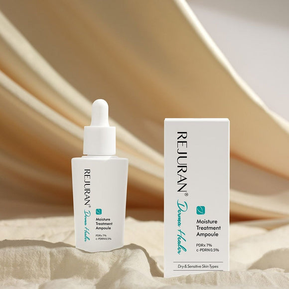 Rejuran Derma Healer Moisture Treatment Ampoule 30ml – Hydrating serum with c-PDRN and PDRx.