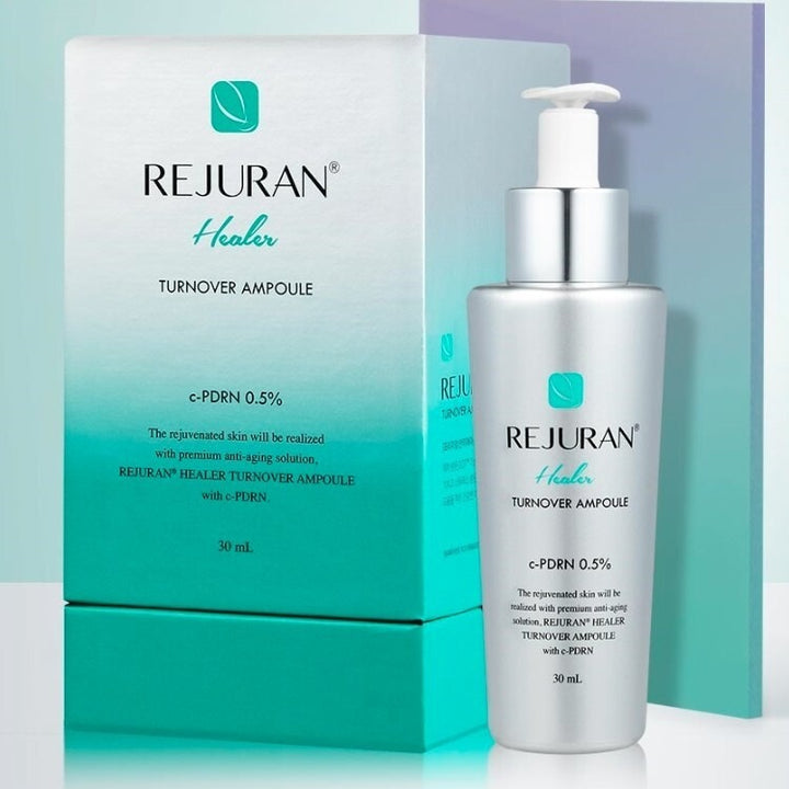 Rejuran Turnover Ampoule 30ml – Skin renewal serum with 5000ppm c-PDRN for anti-aging care.