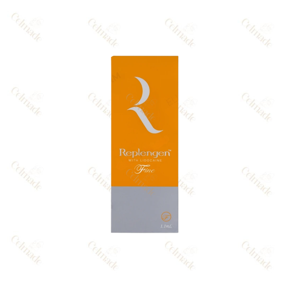 REPLENGEN FINE low-density hyaluronic acid filler for fine line reduction and subtle volume.