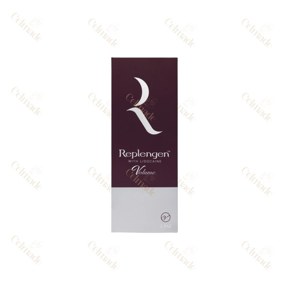 REPLENGEN VOLUME high-density hyaluronic acid filler for deep contouring and volume restoration.