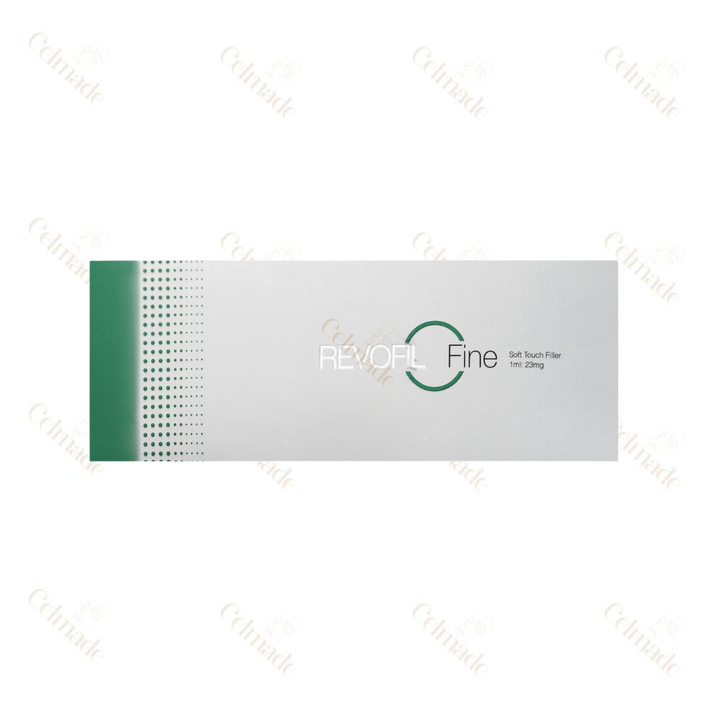 Revofil Fine low-density hyaluronic acid filler for fine line reduction and subtle volume in delicate areas.