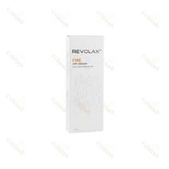 REVOLAX FINE low-density hyaluronic acid filler for fine line reduction and hydration.