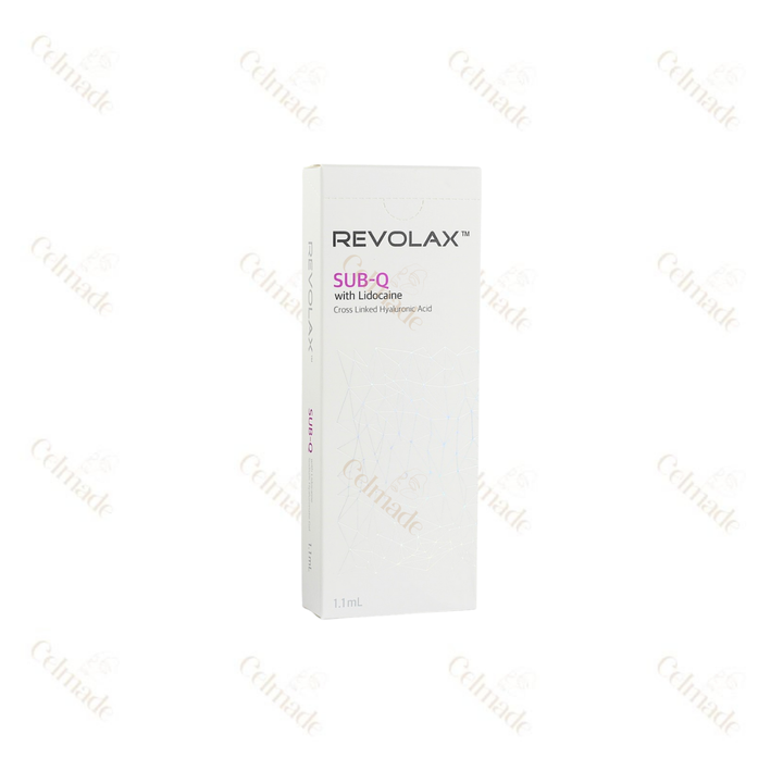 REVOLAX SUB Q ultra-high-density hyaluronic acid filler for deep contouring and volume restoration.