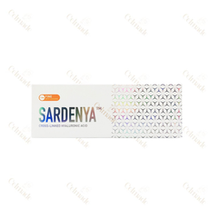 SARDENYA FINE low-density hyaluronic acid filler for fine line reduction and hydration.