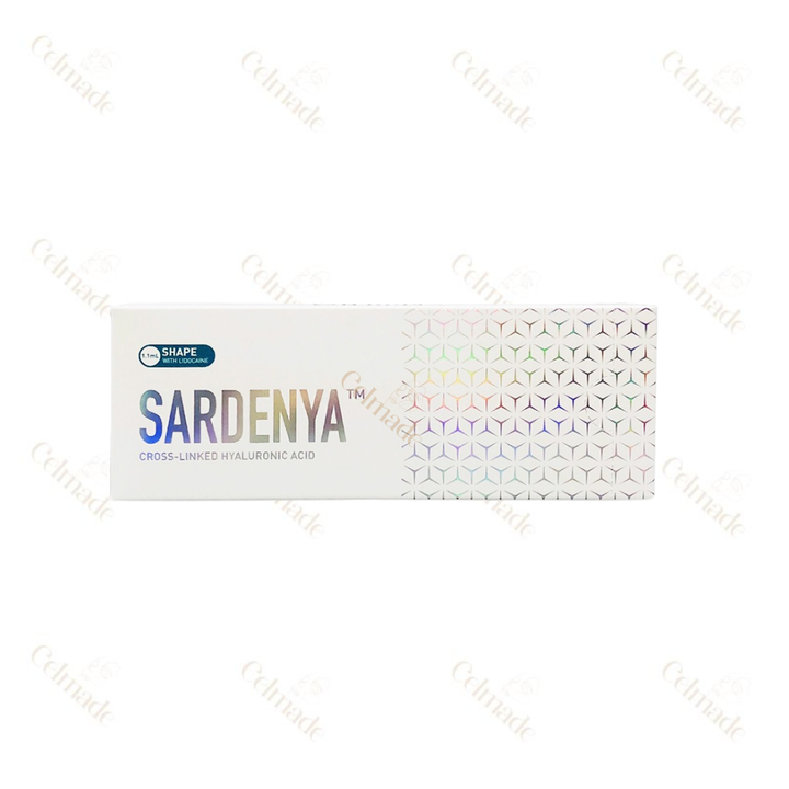 SARDENYA SHAPE high-density hyaluronic acid filler for deep contouring and facial volume.