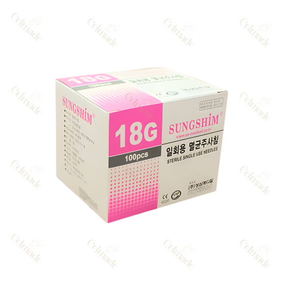 Sungshim Sterile Needles 18G 38mm.