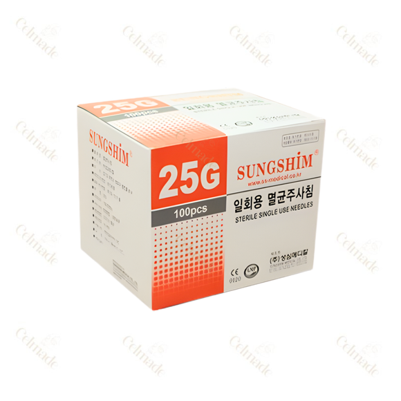 Sungshim Sterile Needles 25G 16mm/25mm /38mm/60mm.