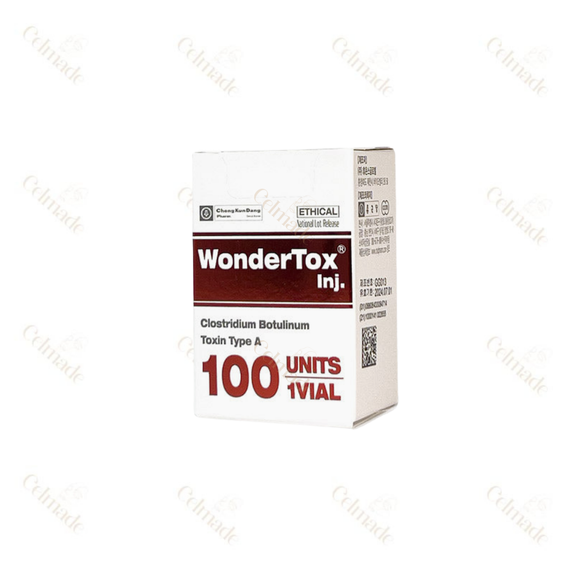 Wonder Tox 100 botulinum toxin type A for wrinkle reduction and facial rejuvenation.