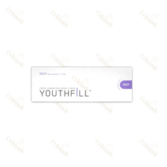YOUTHFILL DEEP high-density hyaluronic acid filler for deep wrinkle reduction and facial contouring.