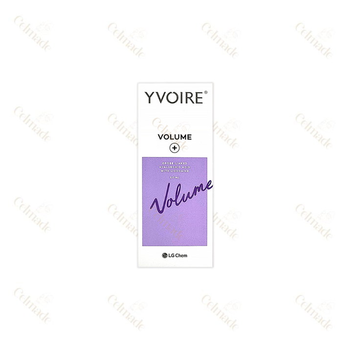 YVOIRE VOLUME high-density hyaluronic acid filler for volume restoration and facial contouring.