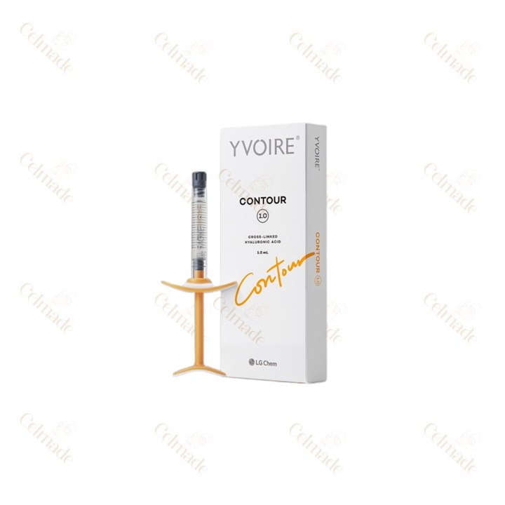 YVOIRE Contour Plus ultra-high density hyaluronic acid filler for deep contouring and facial sculpting.